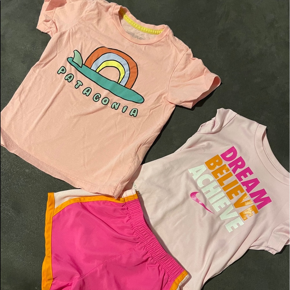 Nike set and Patagonia top- 2T